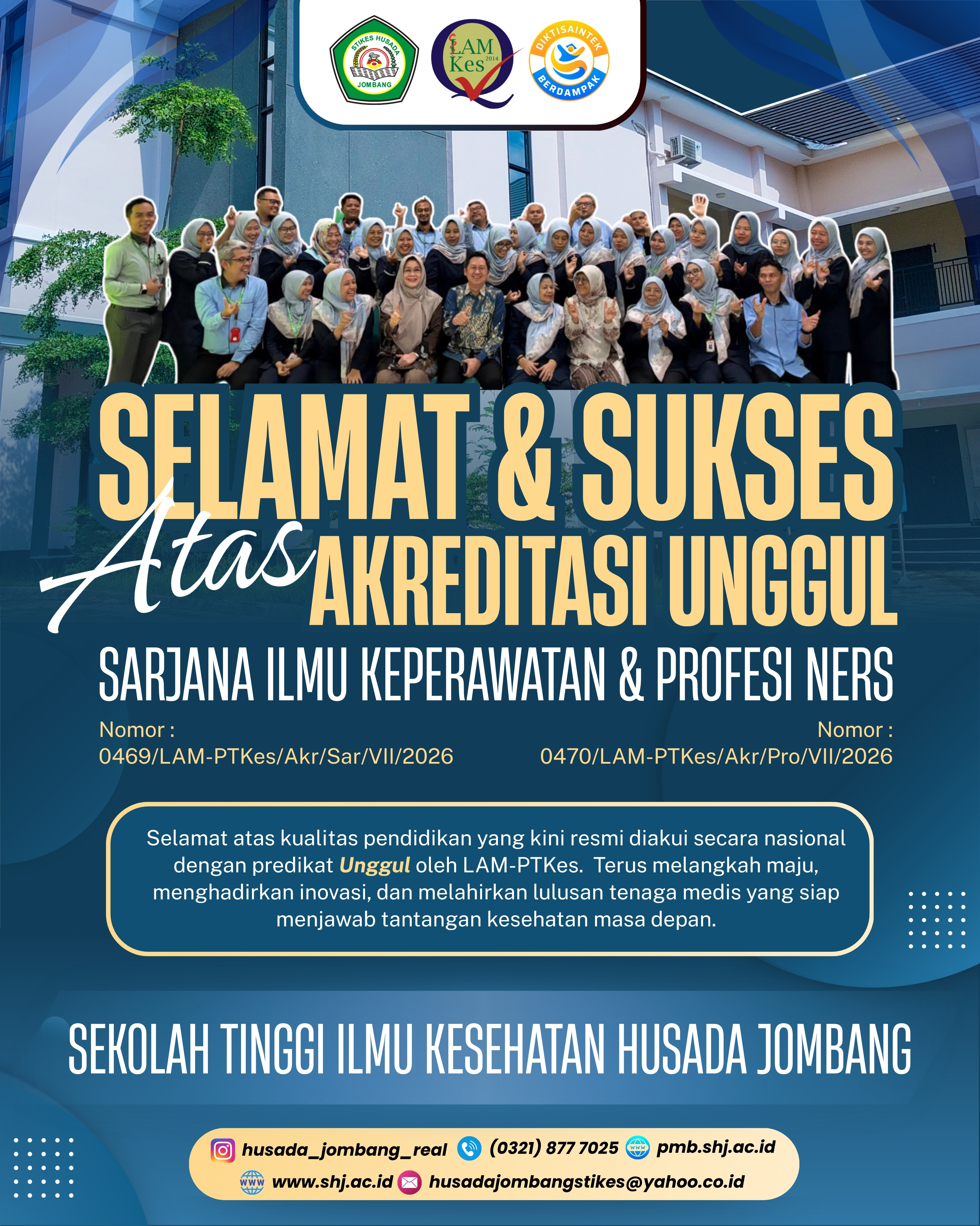 AKREDITASI UNGGUL PROGRAM STUDI SARJANA ILMU KEPERAWATAN DAN PROFESI NERS